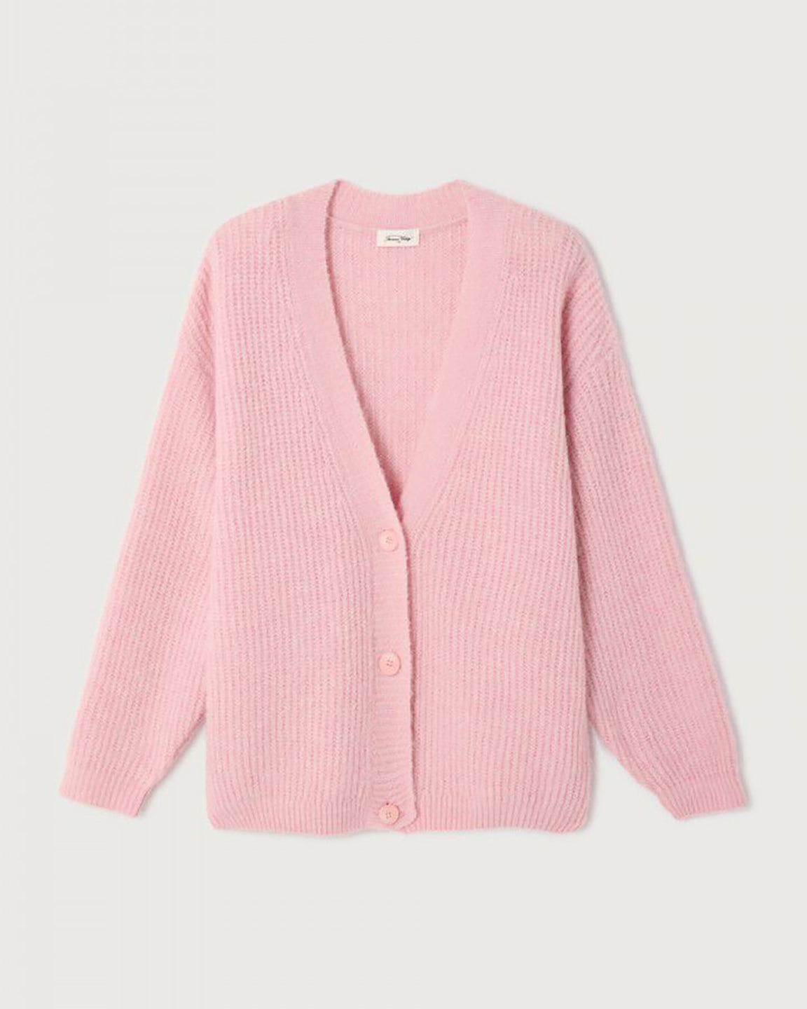 American Vintage East Cardigan in Cotton Candy Melange or Pearl Melange