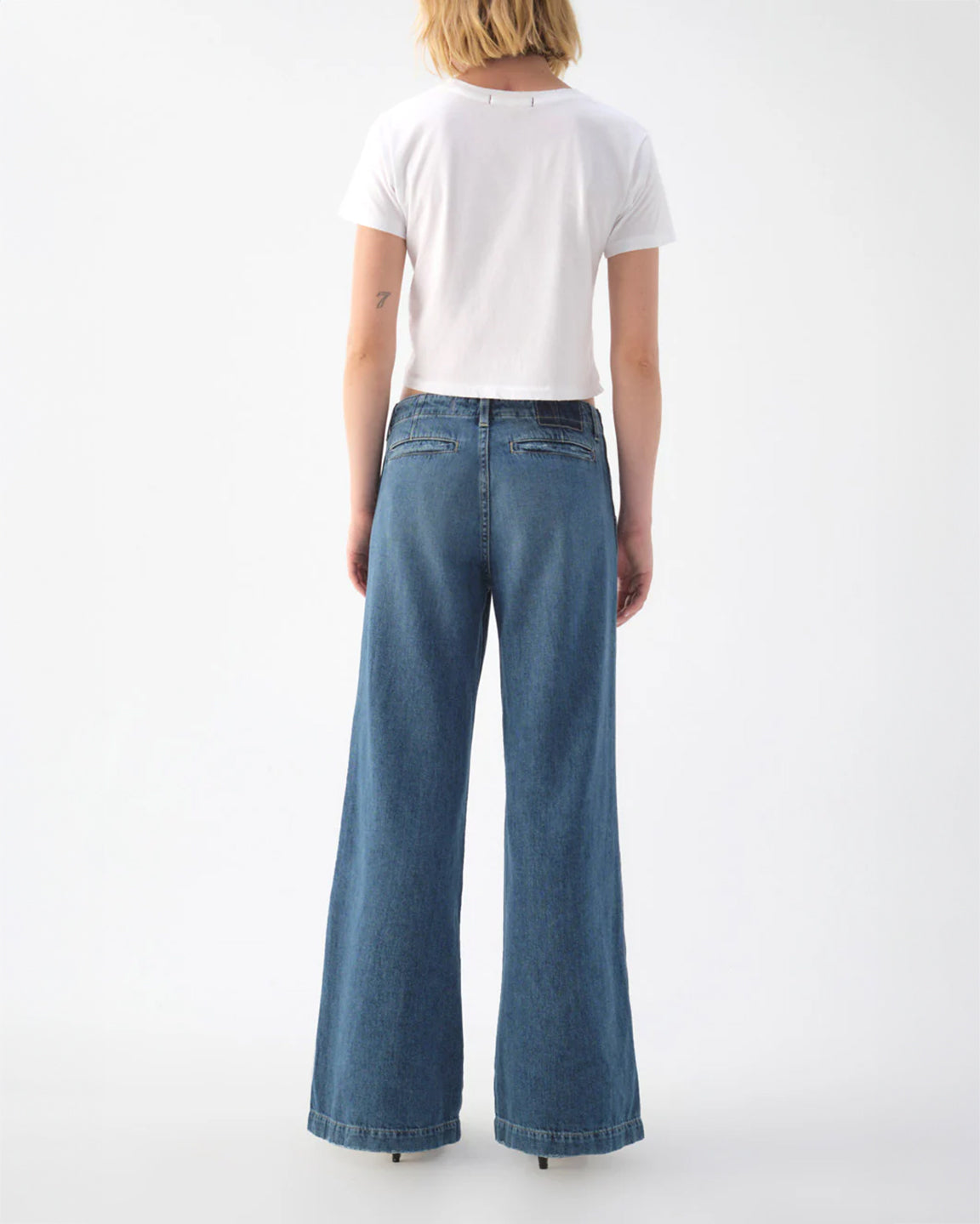 Amo Edith Wide Leg Trouser in Romance