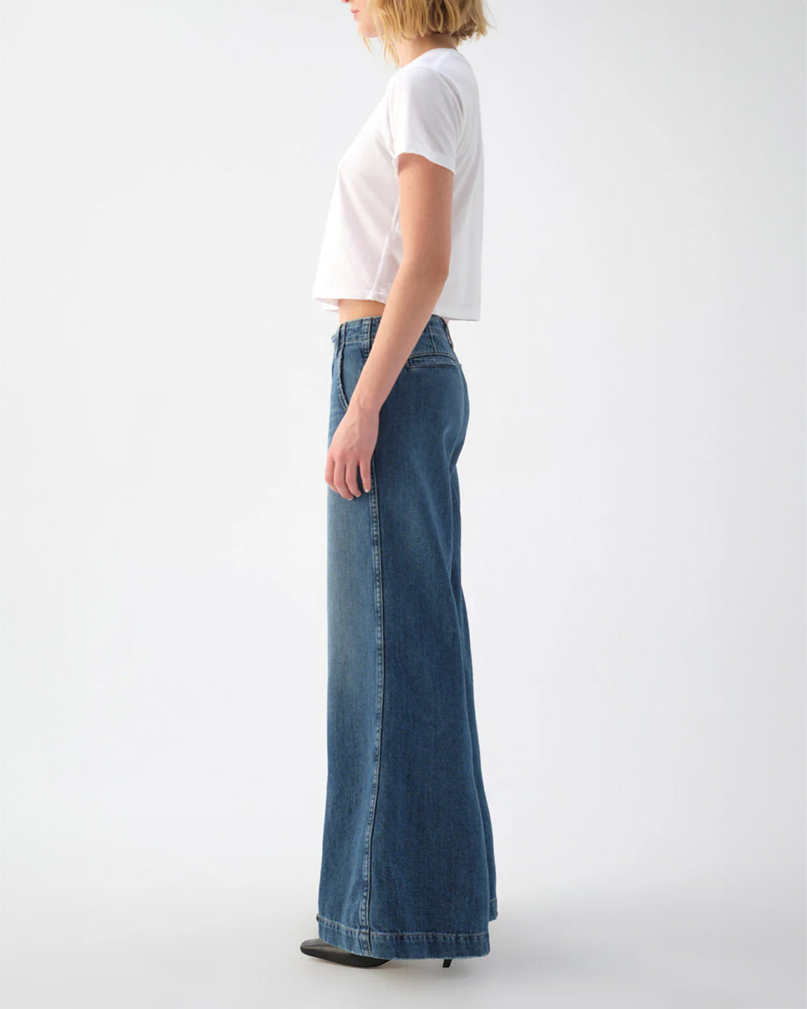 Amo Edith Wide Leg Trouser in Romance