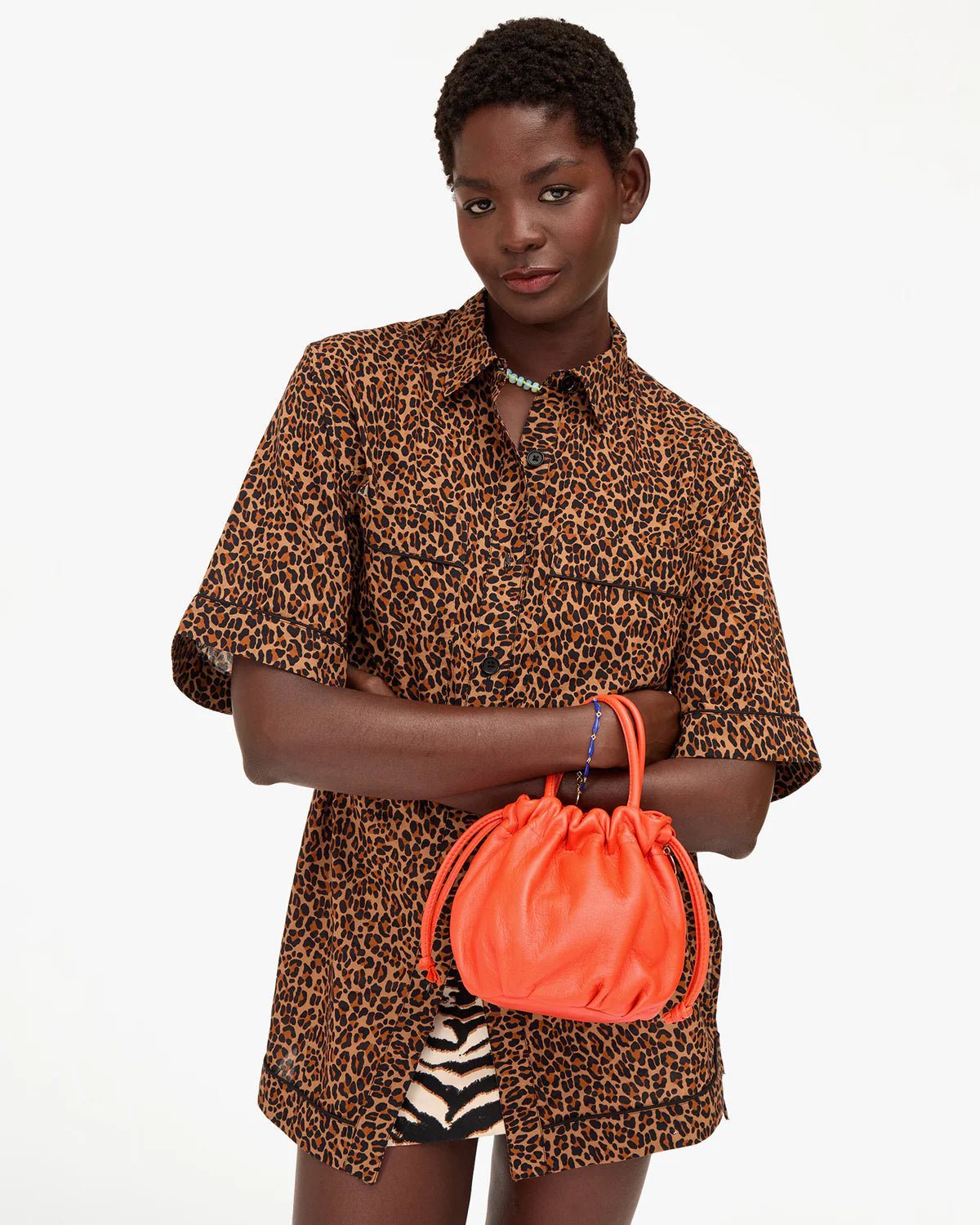 Clare V. Emma with Top Handle in L'Orange L'ete Nappa