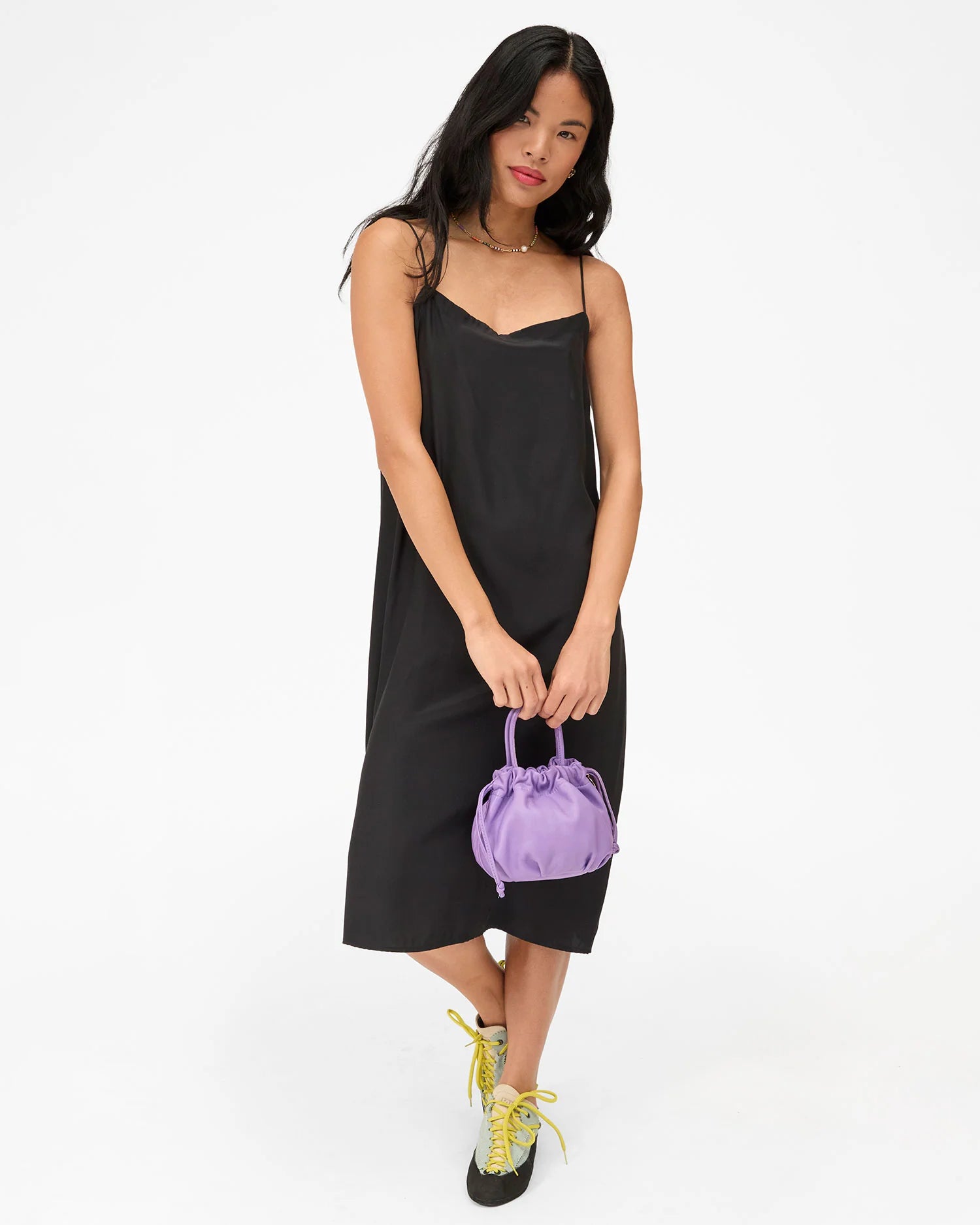 Clare V. Emma w/ Top Handle in Jacaranda L'ete