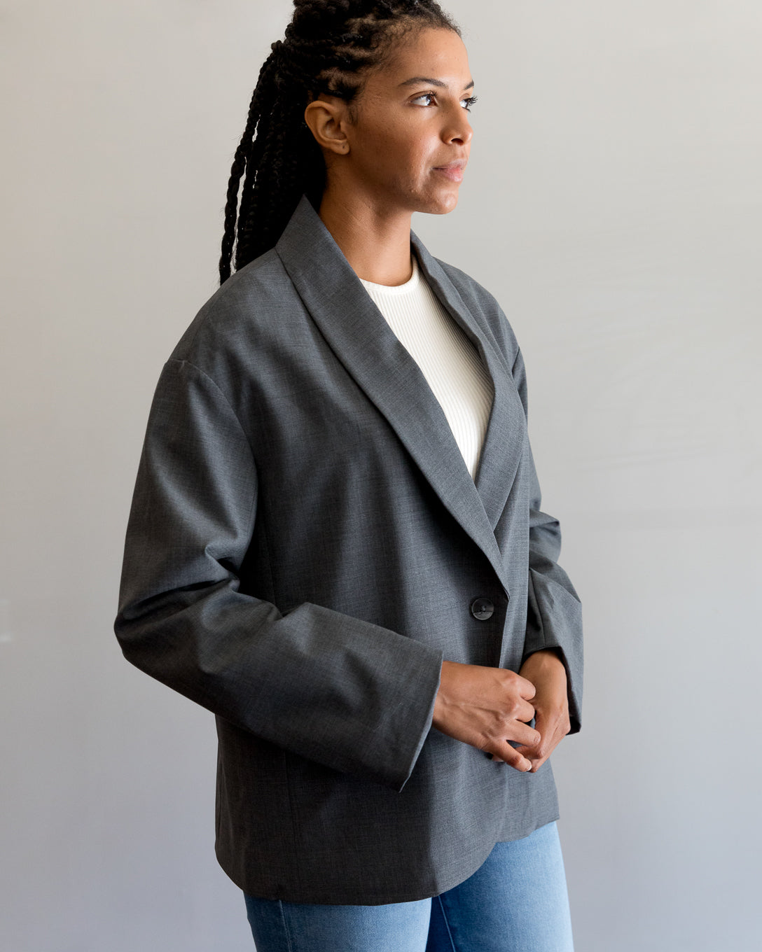 Xirena Jonah Jacket in Charcoal Melange