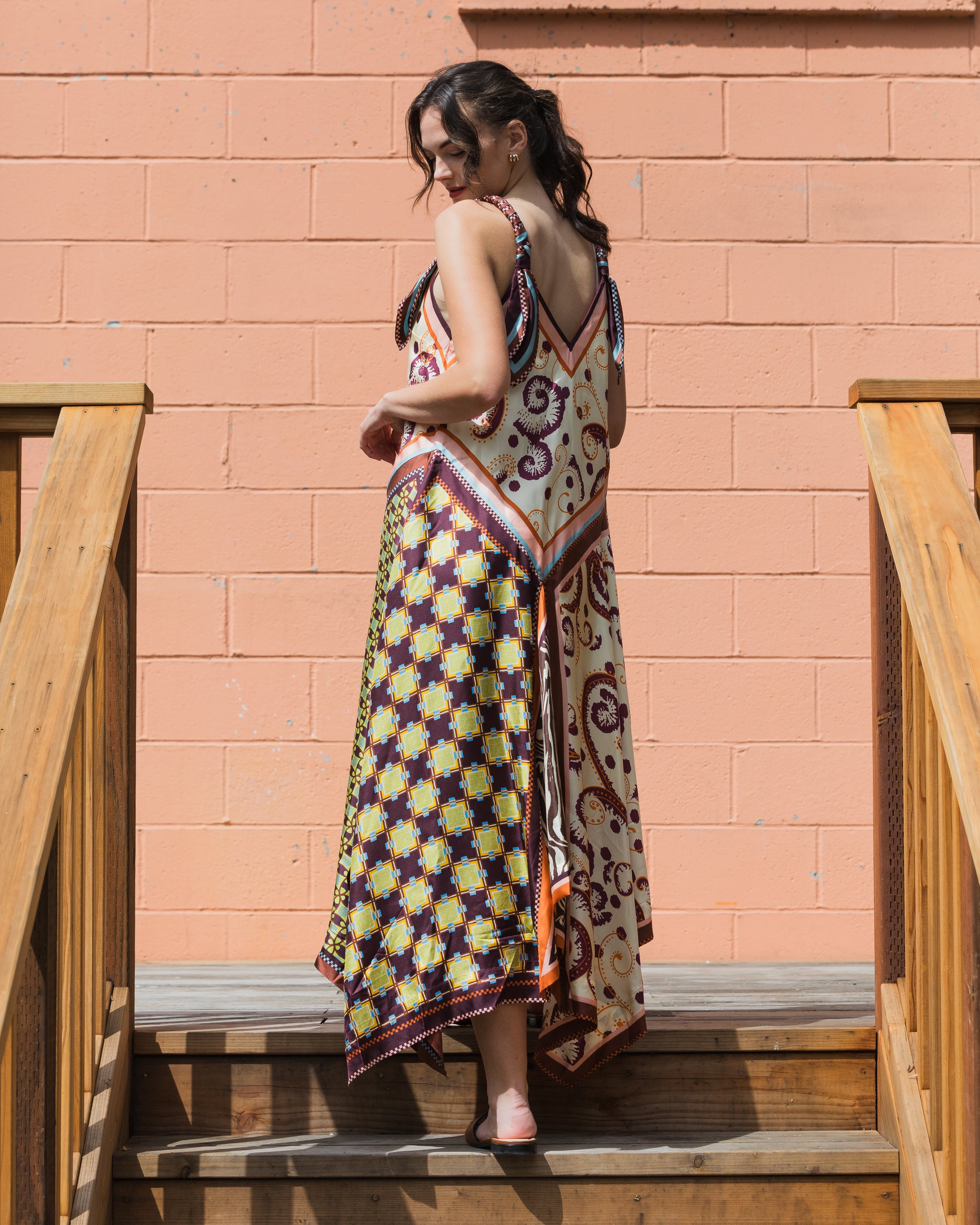 Alemais Wilson Silk Midi Dress in Multi