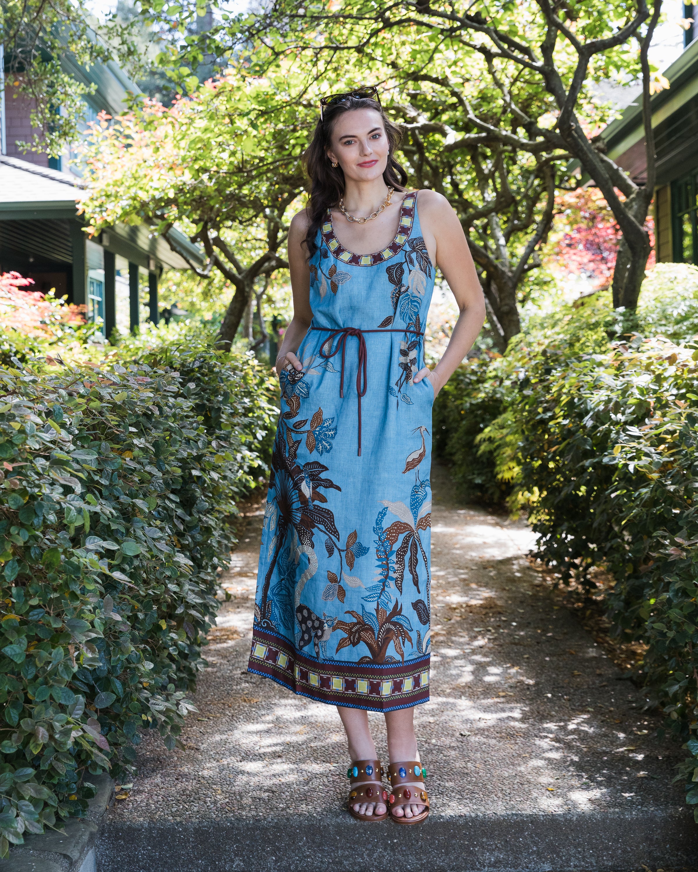Alemais Georgie Sleeveless Midi Dress in Multi