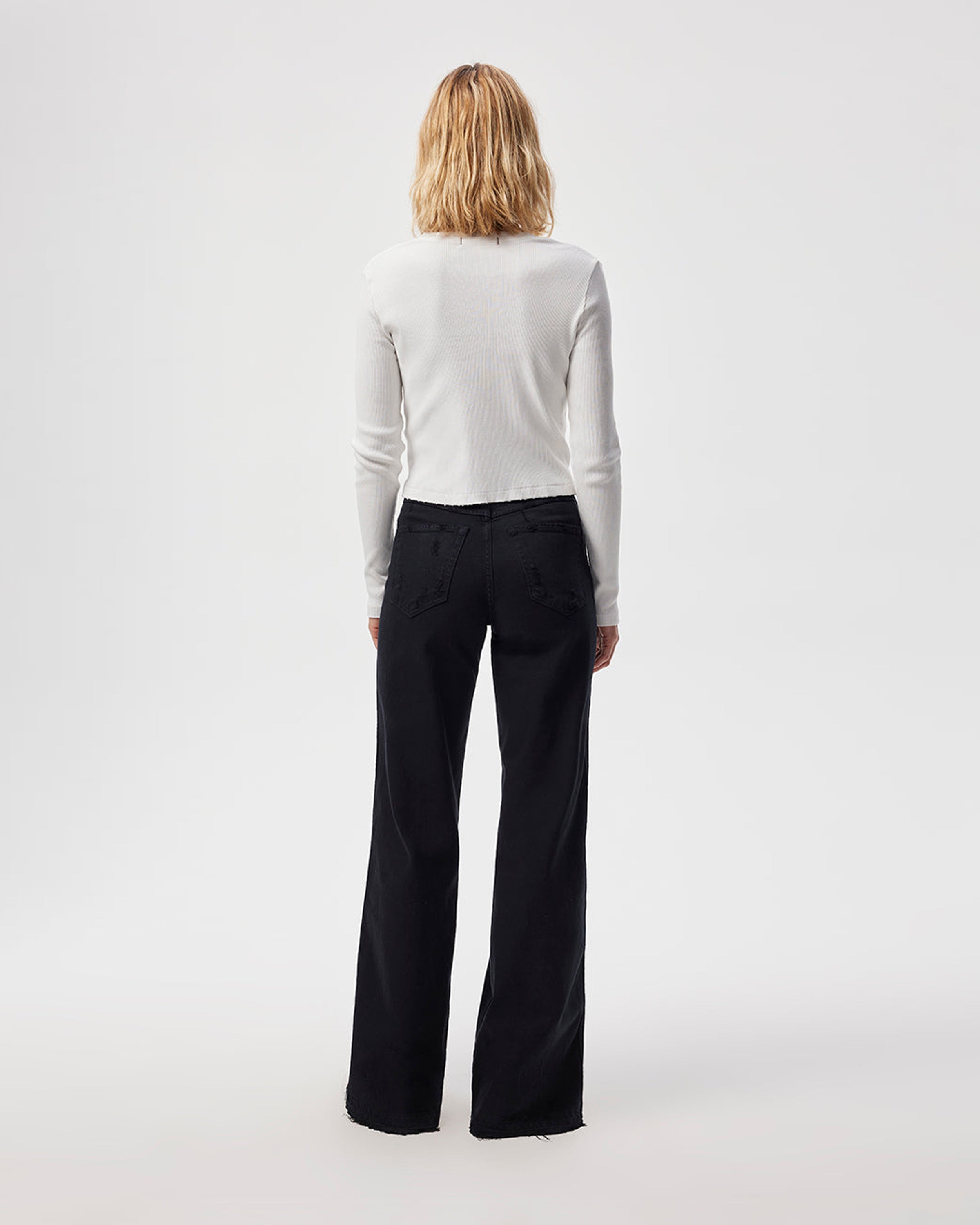 Amo Frida Wide Leg in Black Oak