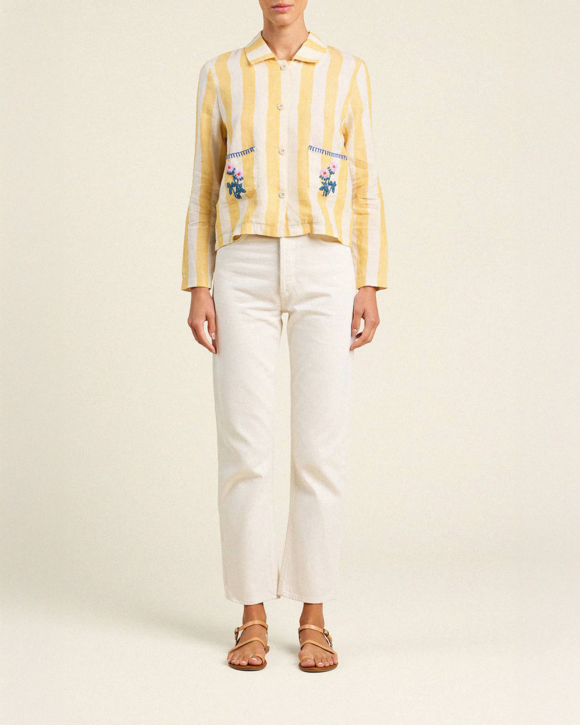 Trovata Birds of Paradis Leni Jacket Faro Stripe