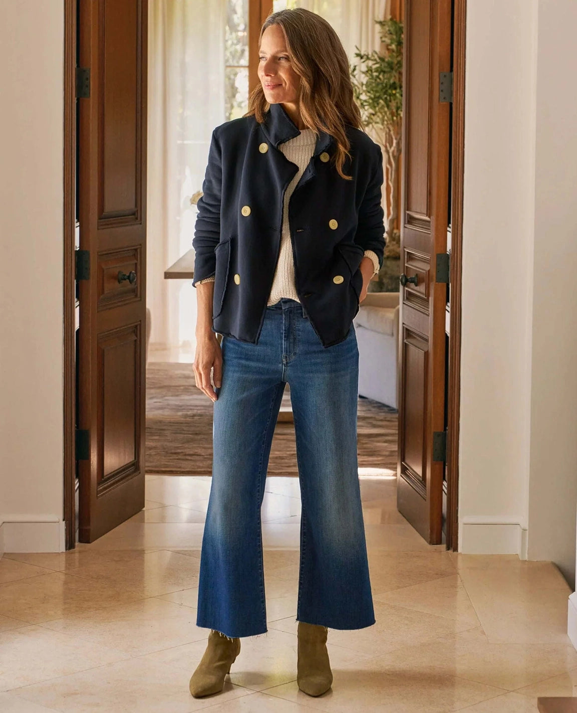 Frank & Eileen Galway Wide-Leg Jean In 1998 Wash