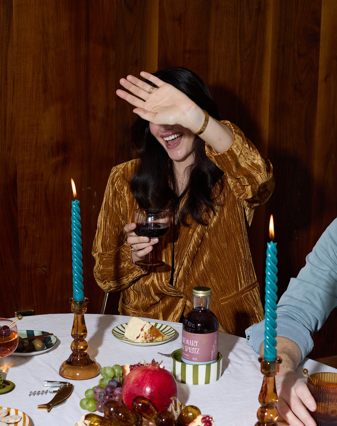 Here's How The Izzy Wine Coaster in Green Stripe