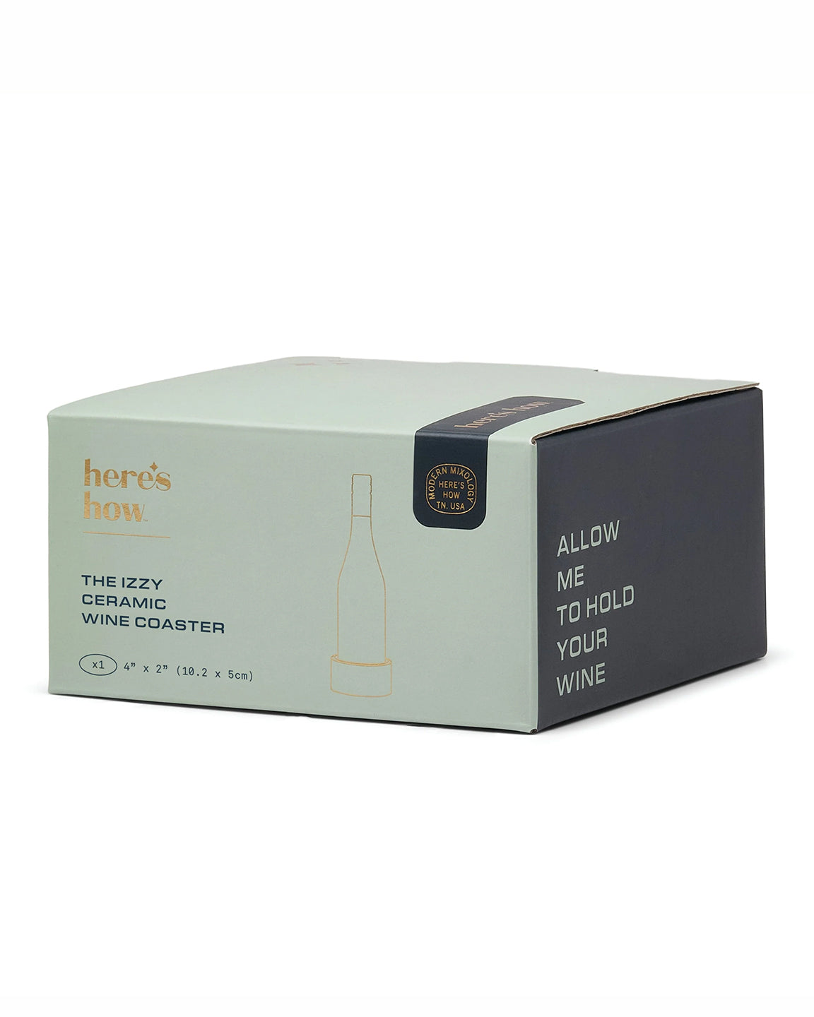 Here's How The Izzy Wine Coaster in Blue and Green Stripe