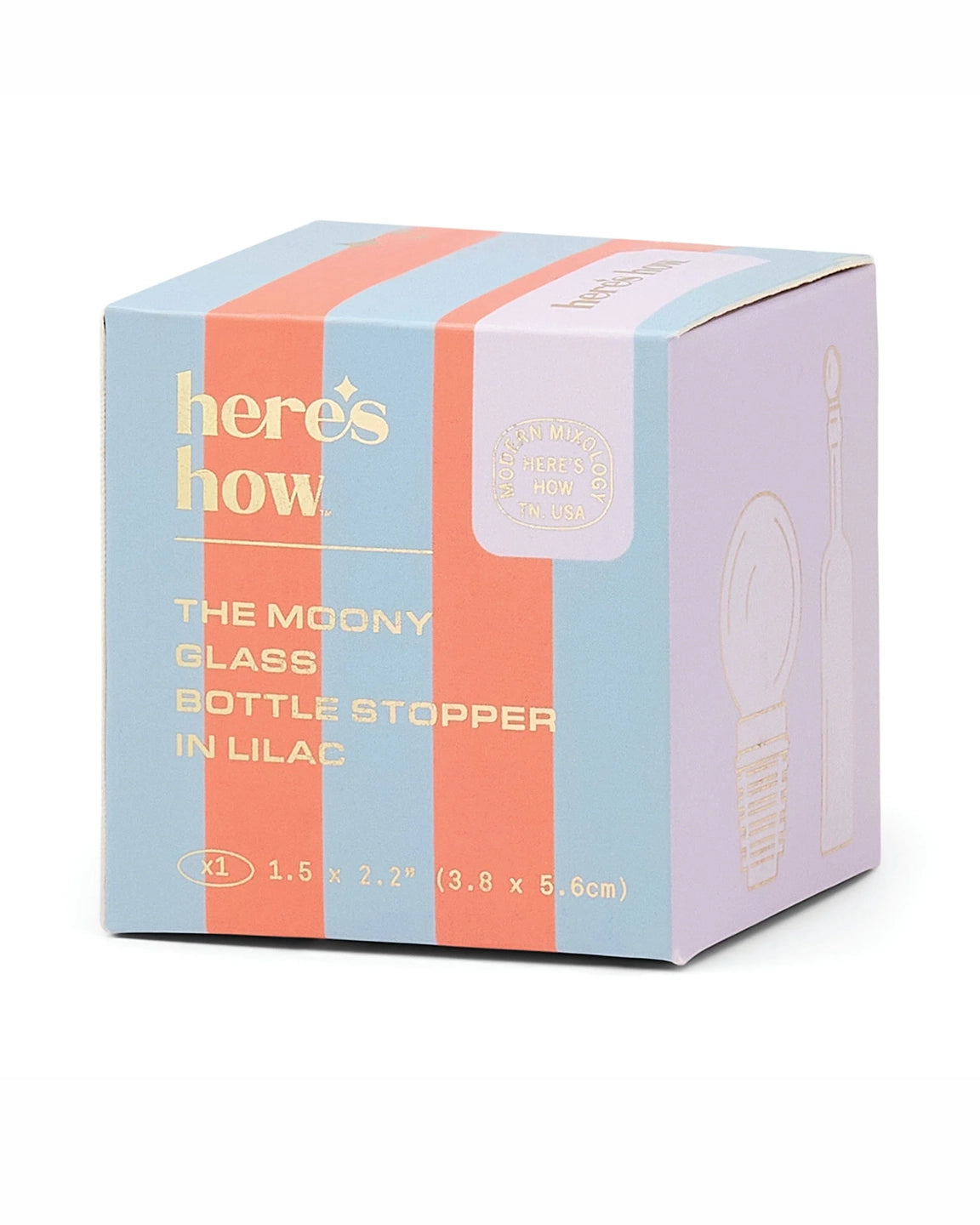 Here's How The Moony Glass Bottle Stopper in Lilac