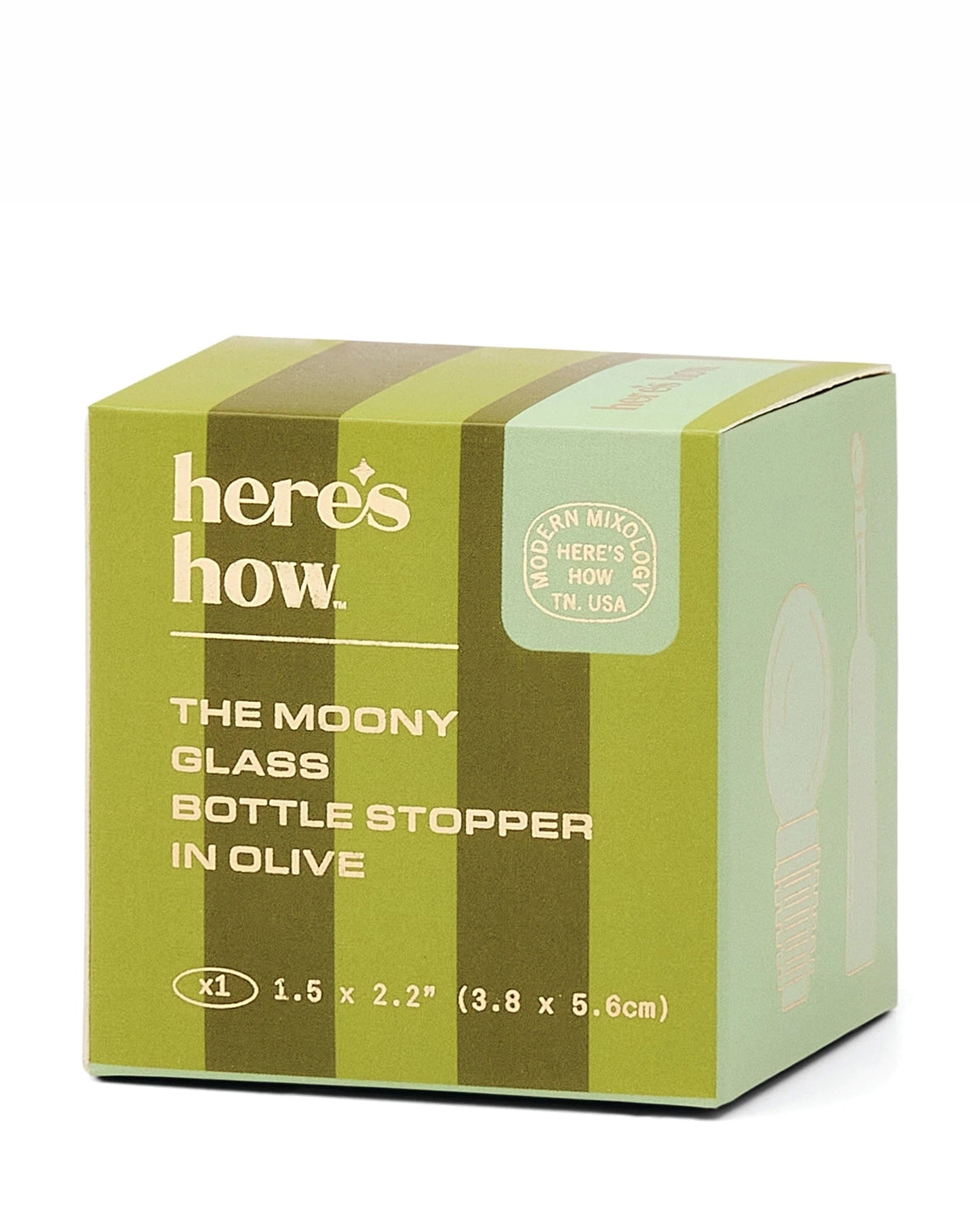 Here's How The Moony Glass Bottle Stopper in Olive