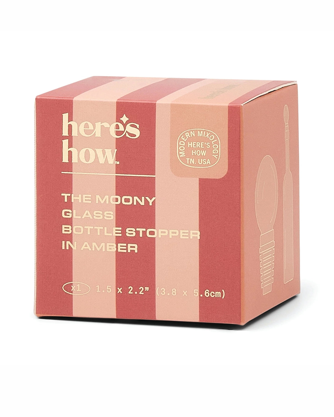 Here's How The Moony Glass Bottle Stopper in Amber