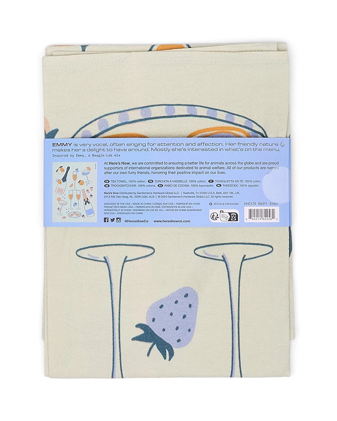 Here's How The Emmy Tea Towel in Celebration