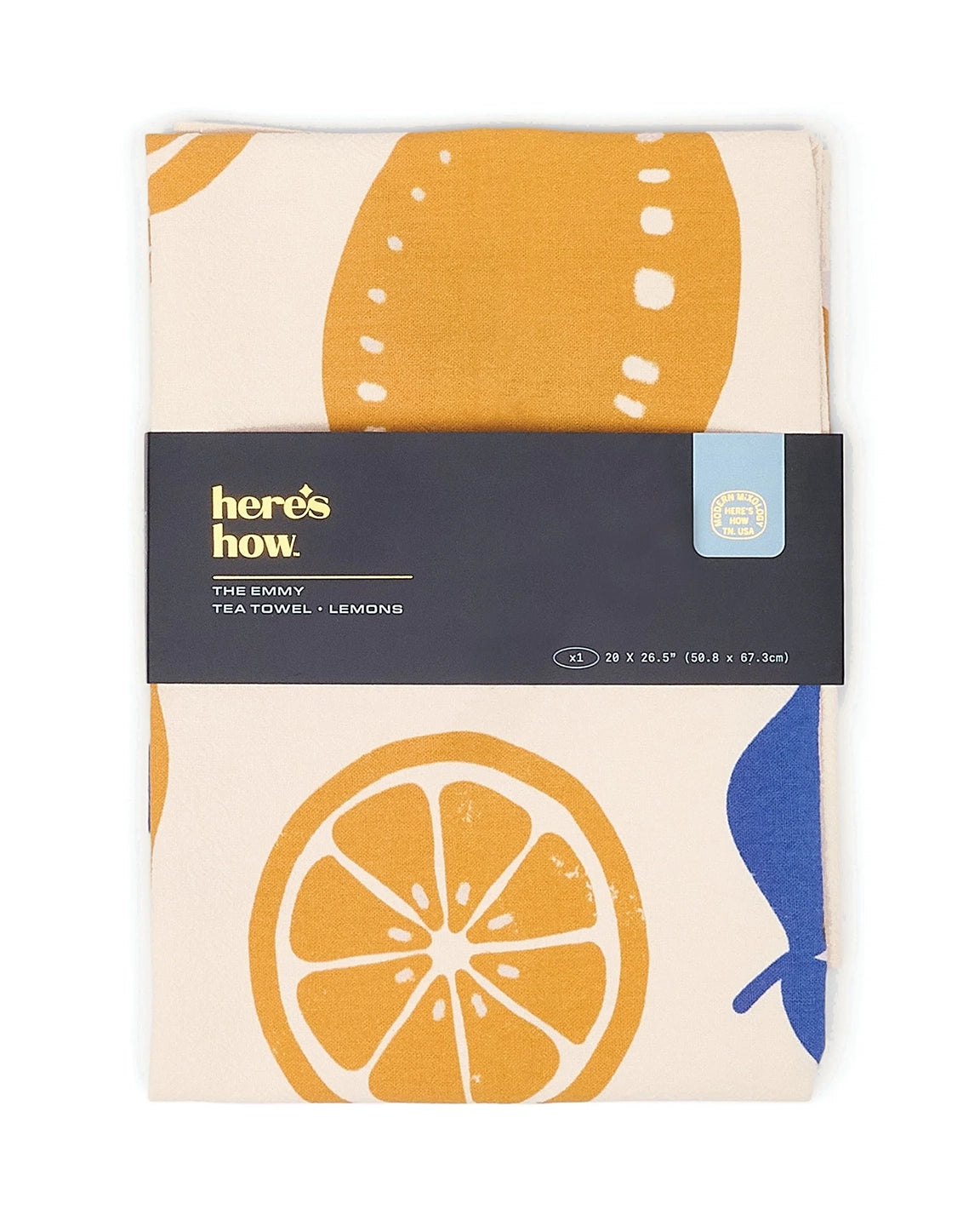 Here's How The Emmy Tea Towel in Lemons