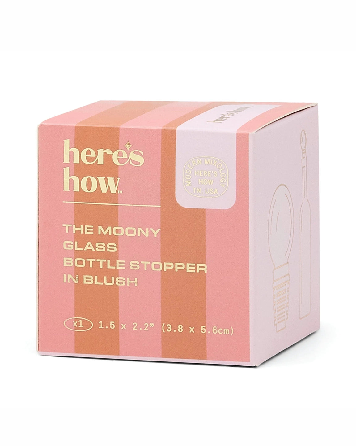 Here's How The Moony Glass Bottle Stopper in Blush