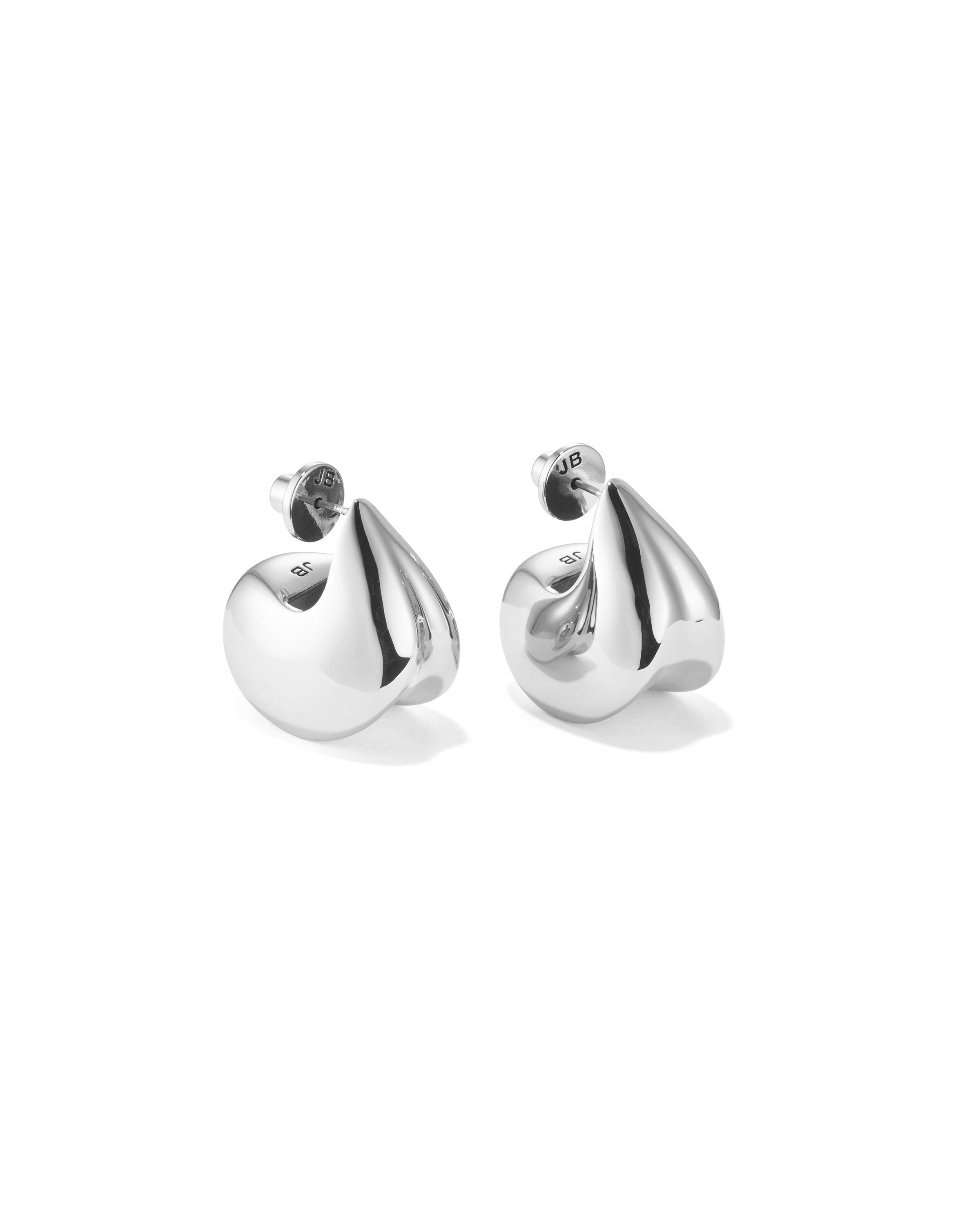 Jenny Bird Nouveaux Puff Earrings in Silver