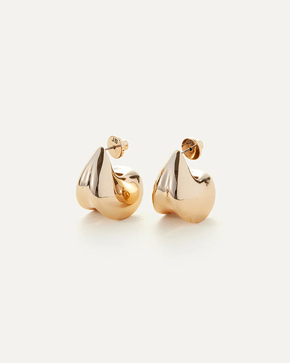 Jenny Bird Nouveaux Puff Earrings in Gold