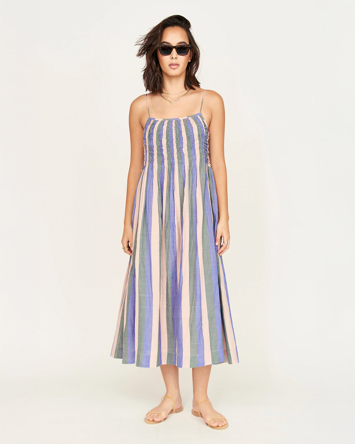 Mirth Janeiro Dress in Carnival Stripe
