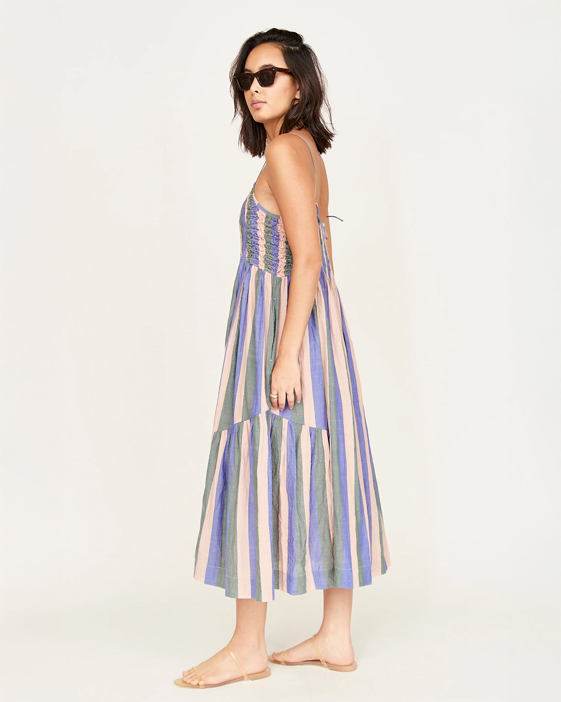 Mirth Janeiro Dress in Carnival Stripe