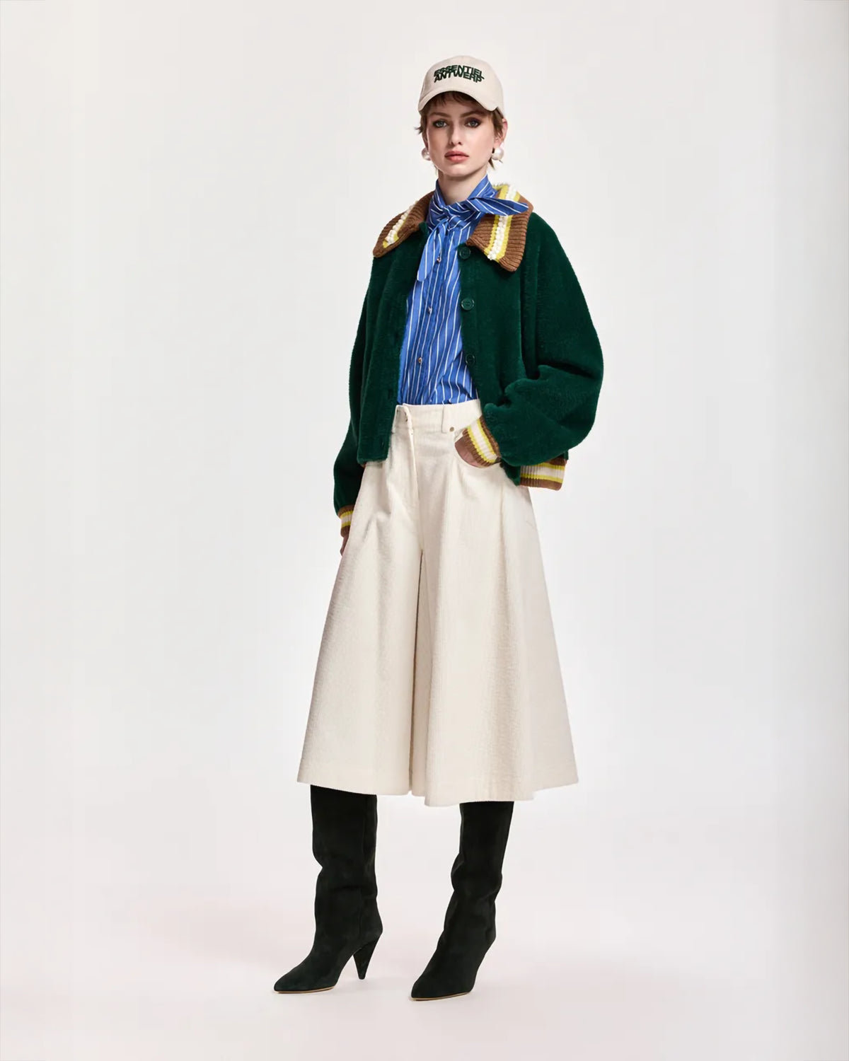 Essentiel Antwerp Kamore Knit Jacket with Collar