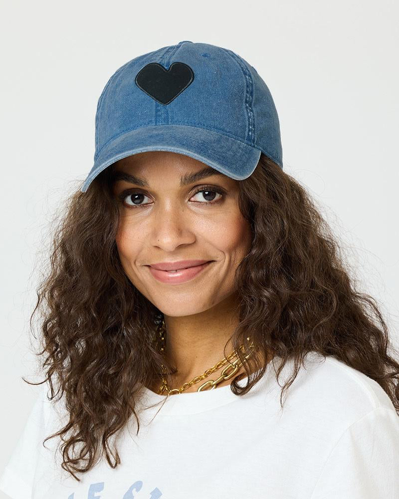 Baseball Hat Denim Imperfect Heart