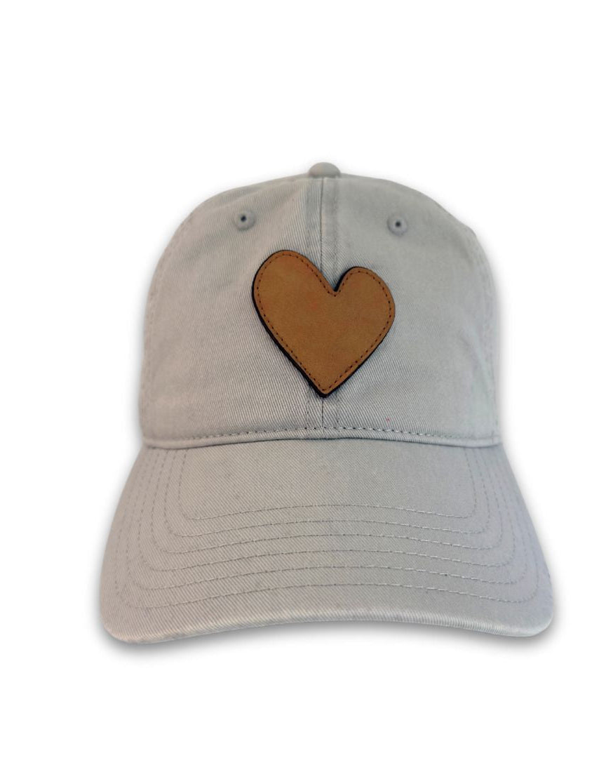 KR Imperfect Leather Heart Hat