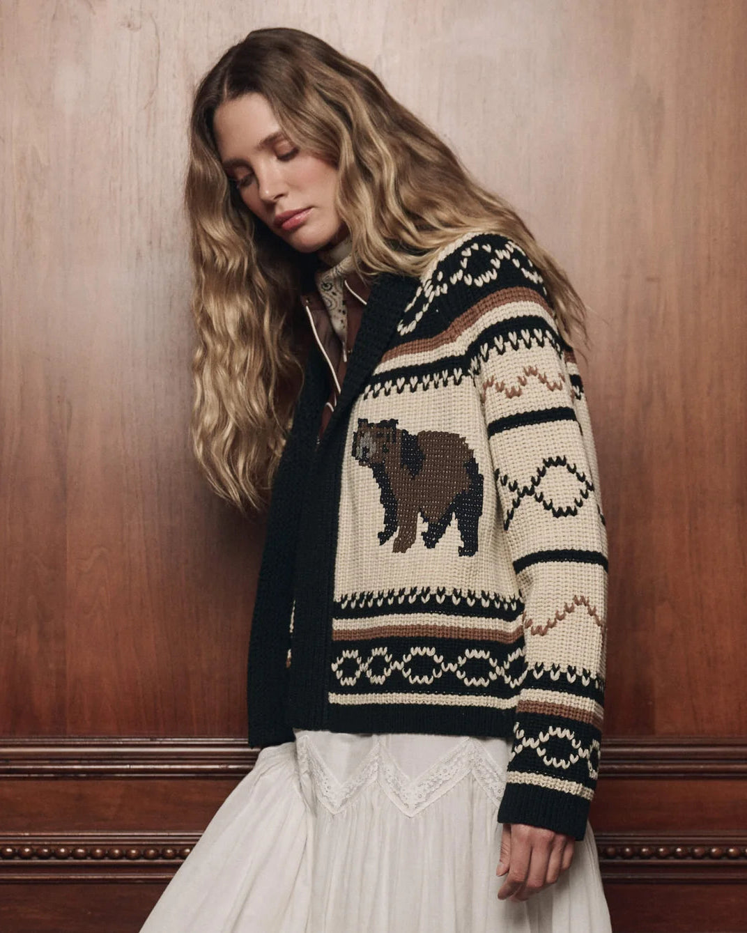 The Great. The Bear Lodge Cardigan Black
