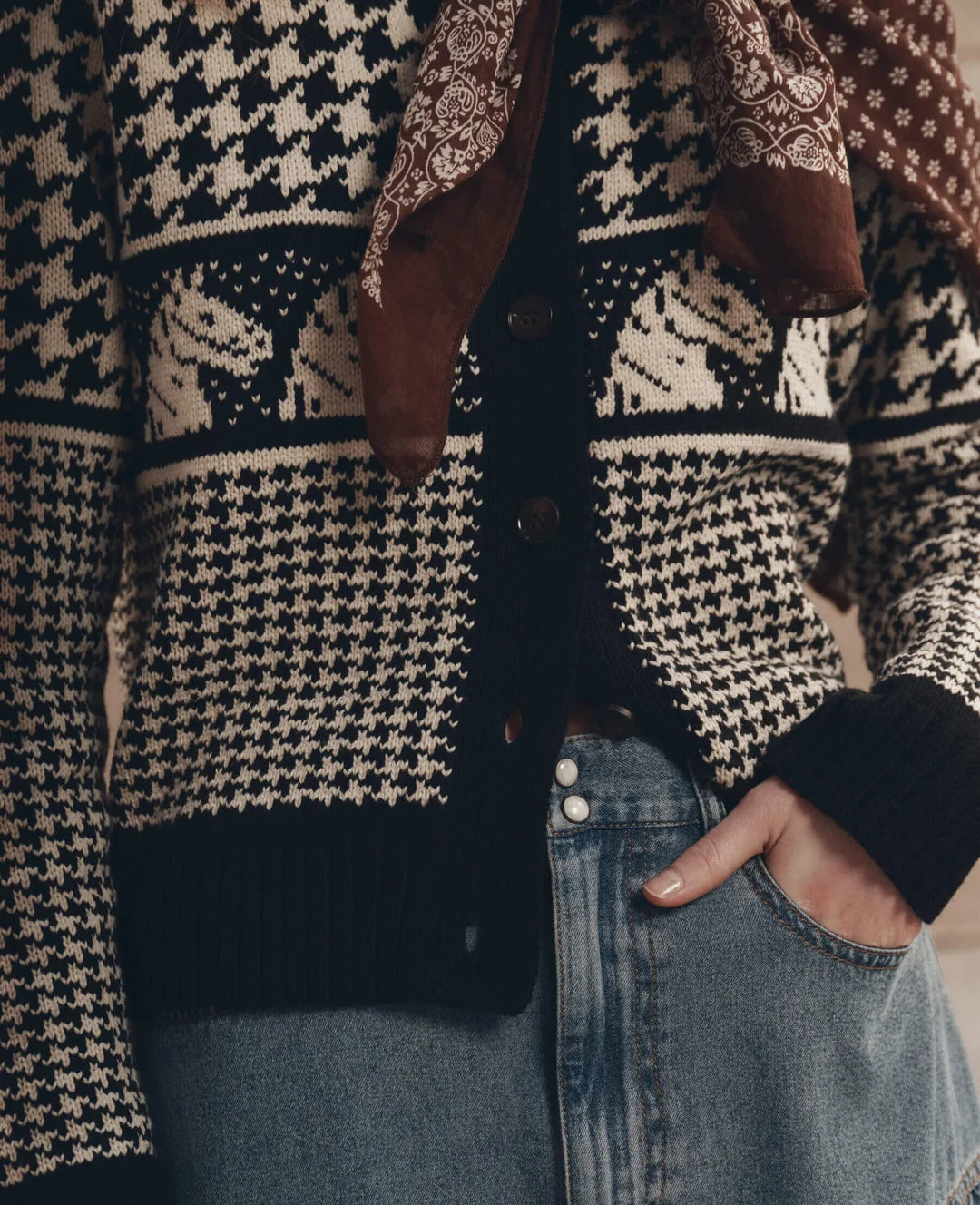 The Great. The Pony Cardigan Black