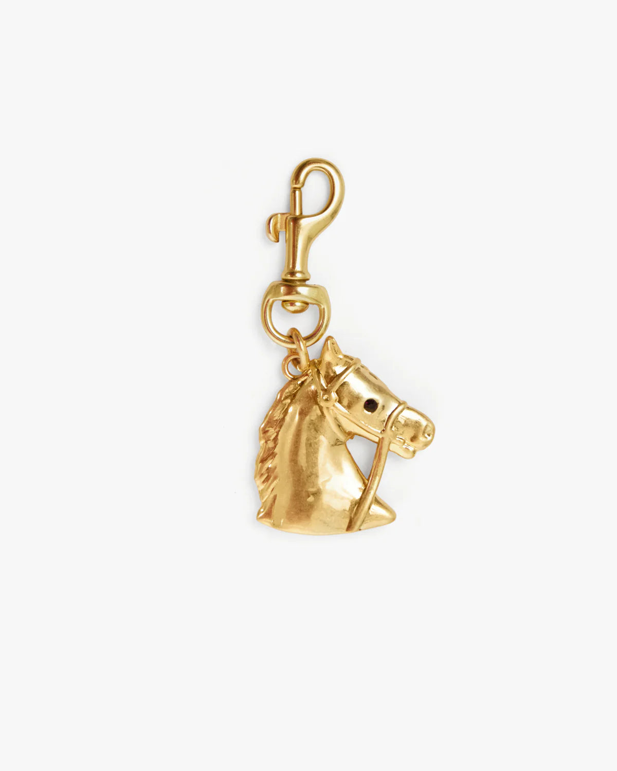 Clare V. Le Cheval Fob In Vintage Gold