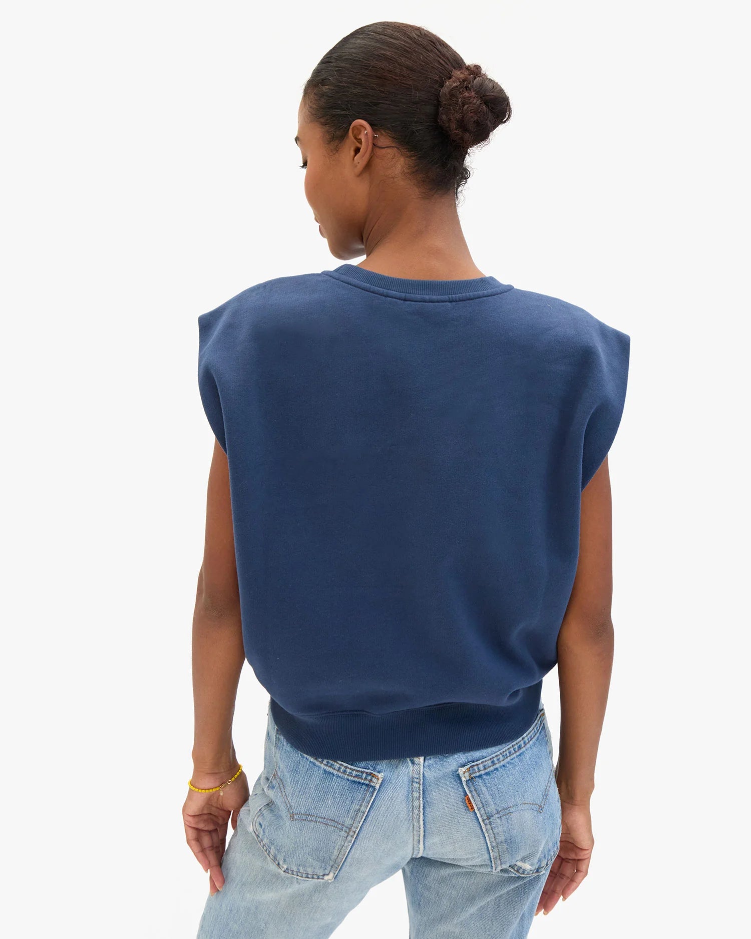 Clare V. Le Vest in Navy with Anchor Buttons