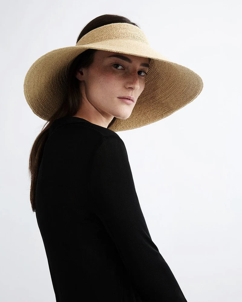 Janessa Leone Birdie Visor In Natural
