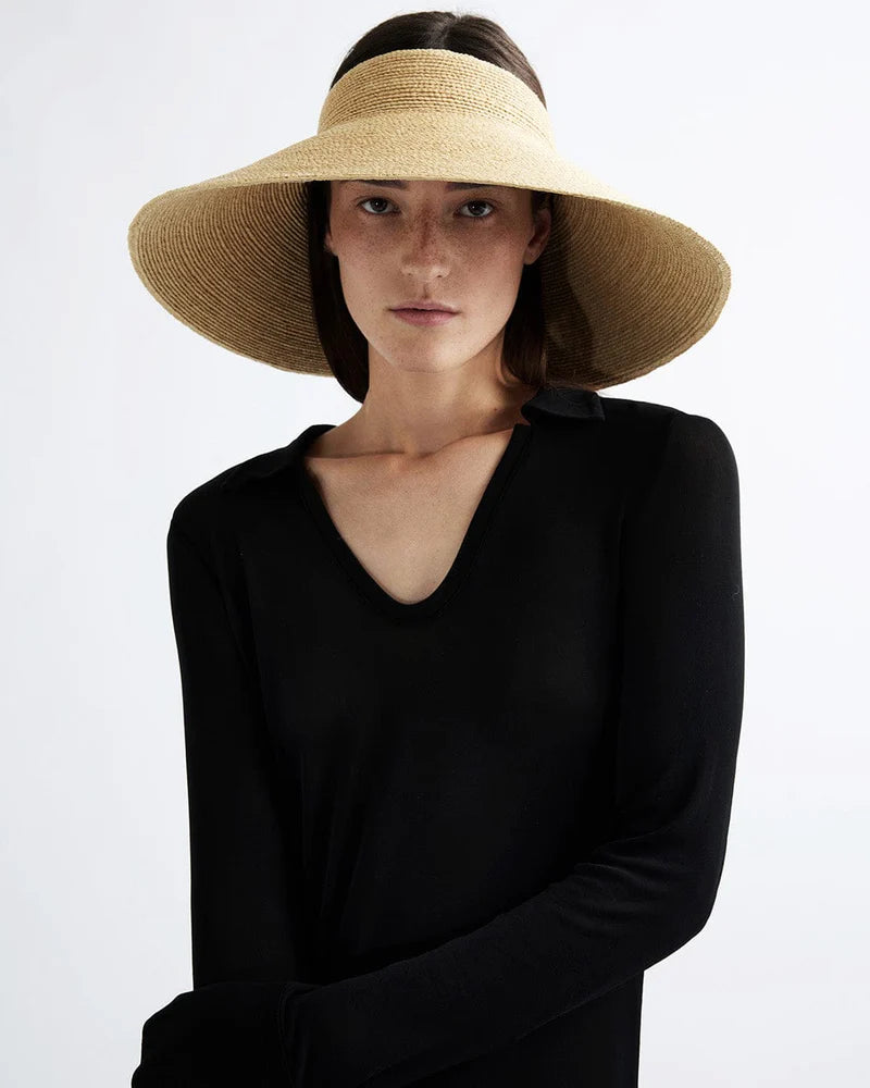 Janessa Leone Birdie Visor In Natural