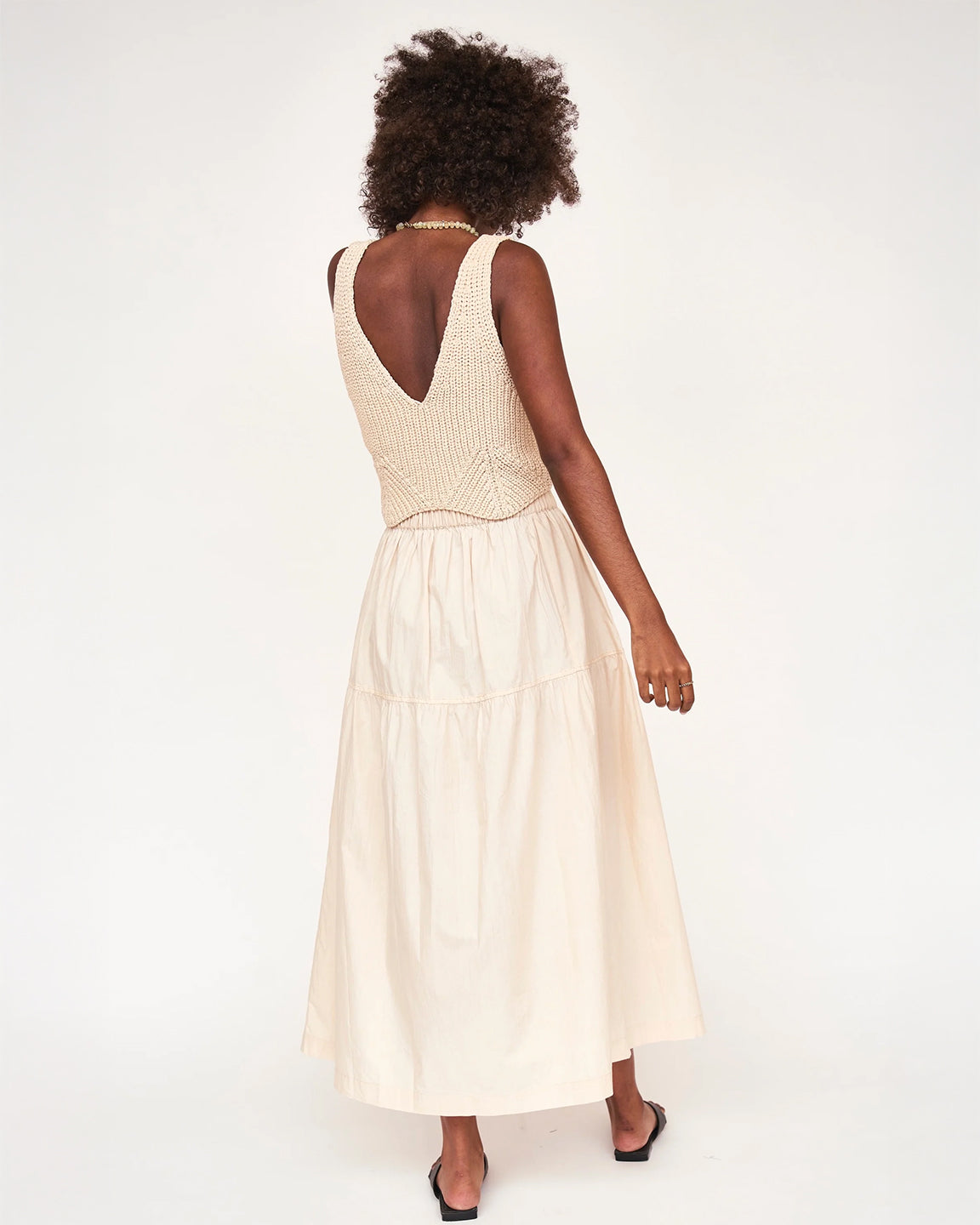 Mirth Arles Knit Tank In Bone