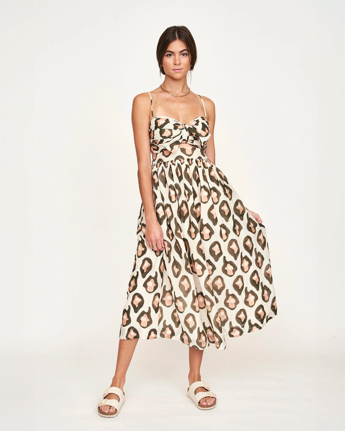 Mirth Providence Dress in Oyster Print