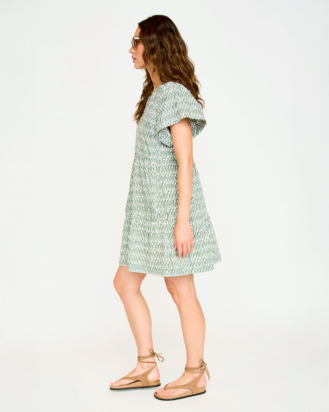 Mirth Beacon Hill Dress In Kelp Minnow