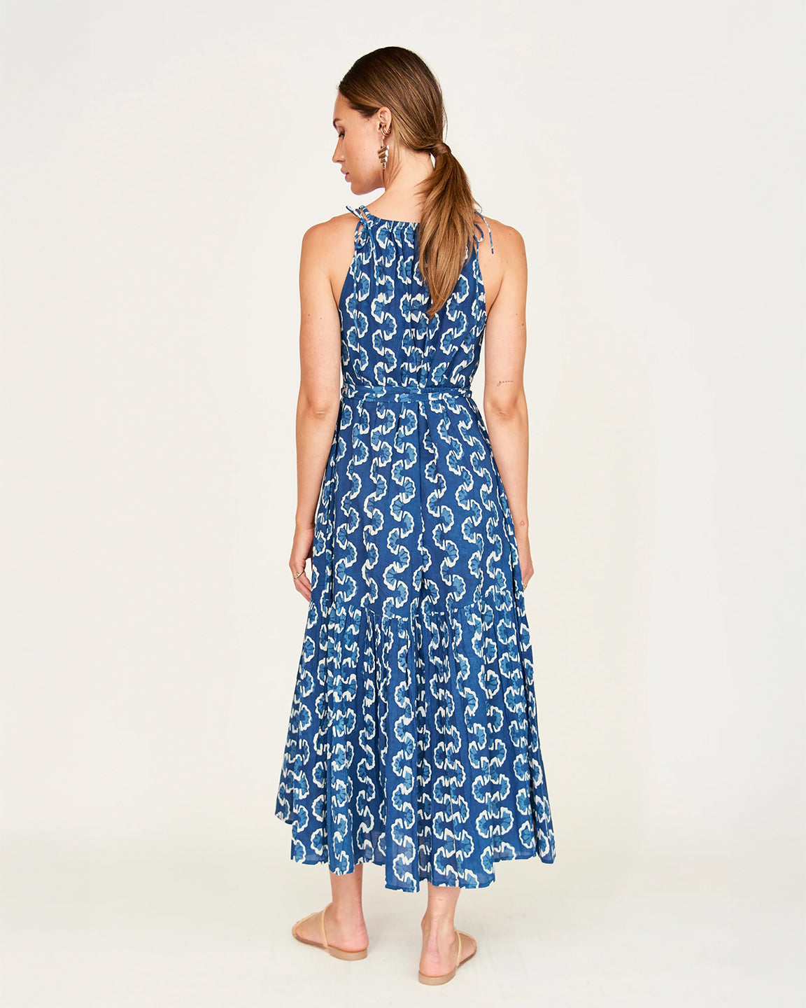Mirth Corsica Sundress in Indigo Orchard Road