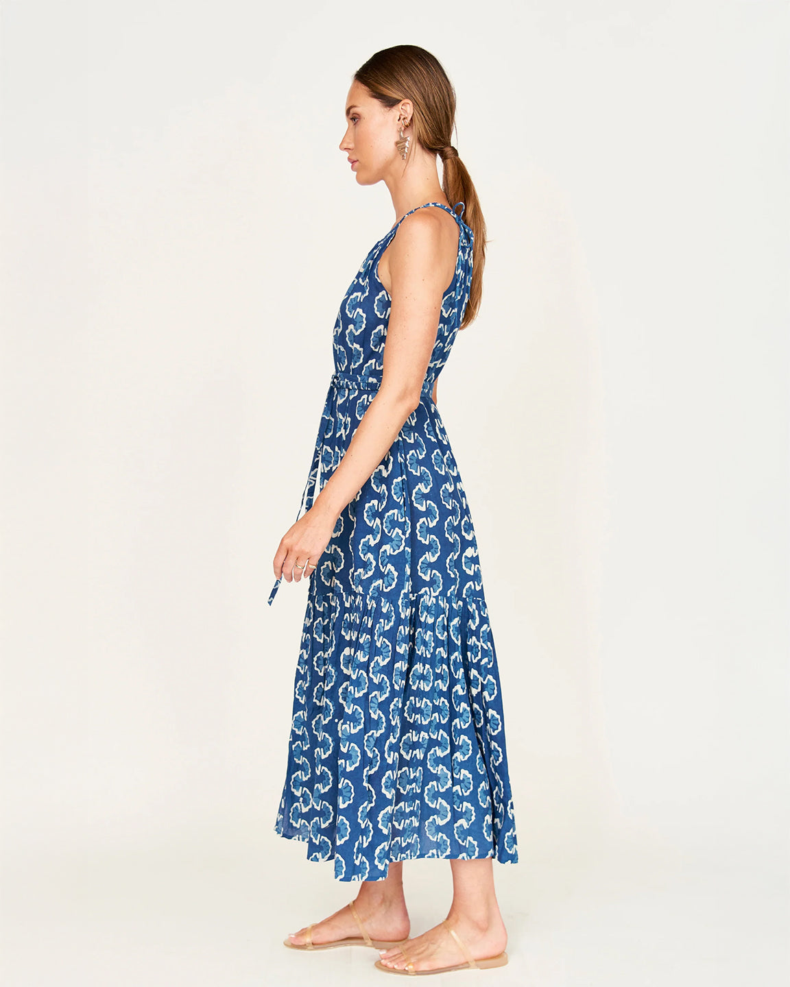 Mirth Corsica Sundress in Indigo Orchard Road