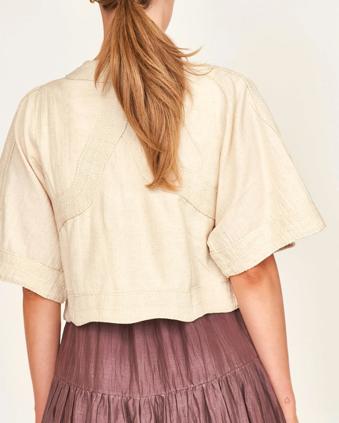 Mirth Seychelles Top In Oat Fossil