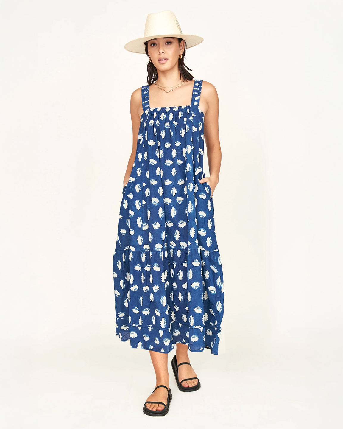 Mirth Monaco Dress in Indigo Conch