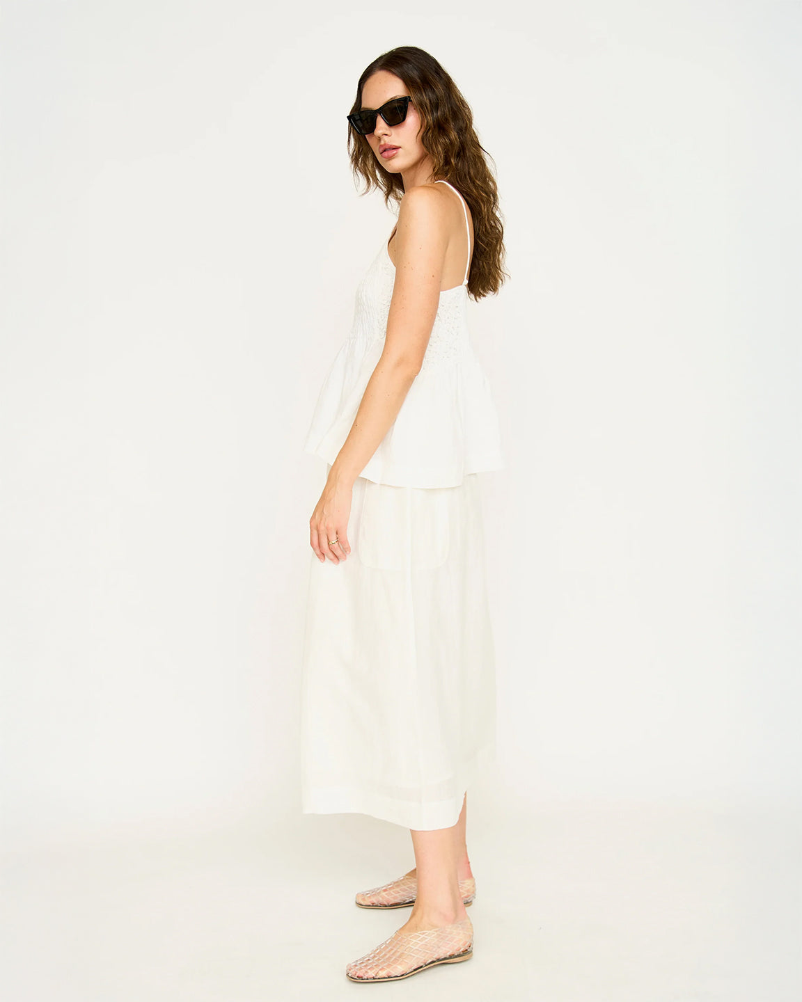 Mirth Alba Top in White