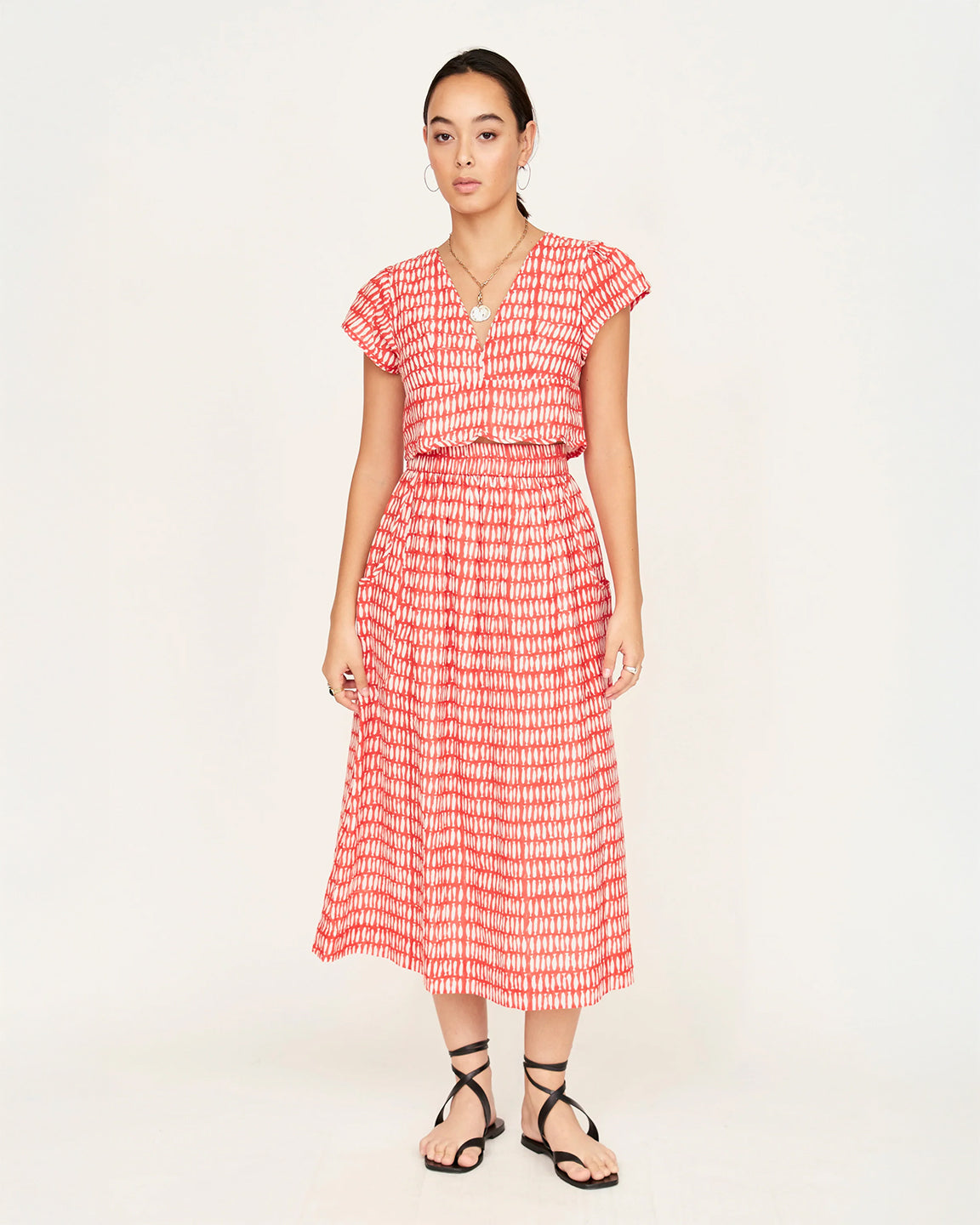 Mirth Verona Skirt in Lobster Minnow