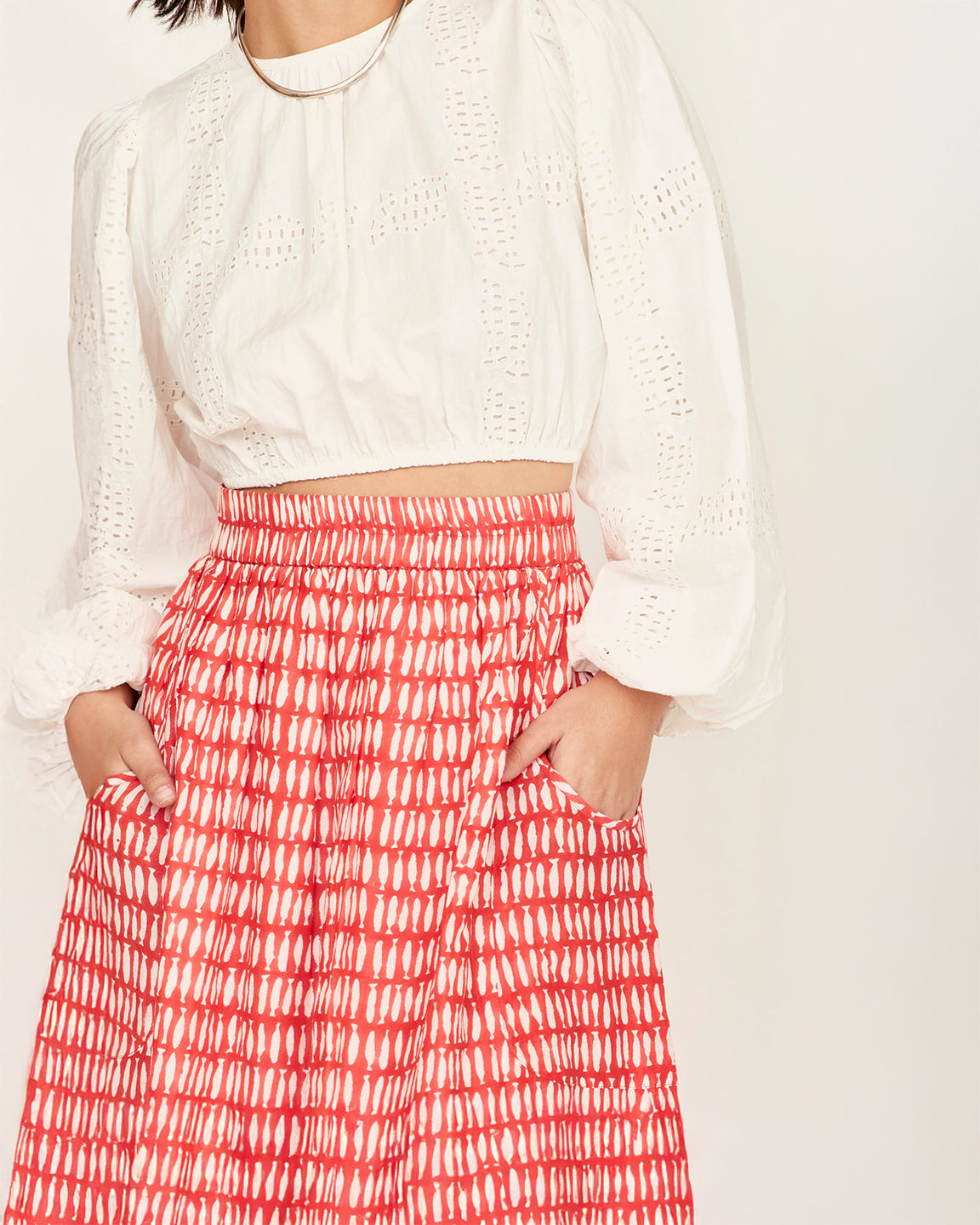 Mirth Verona Skirt in Lobster Minnow