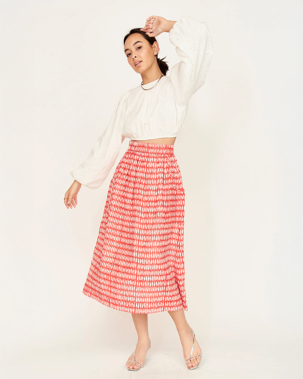 Mirth Verona Skirt in Lobster Minnow