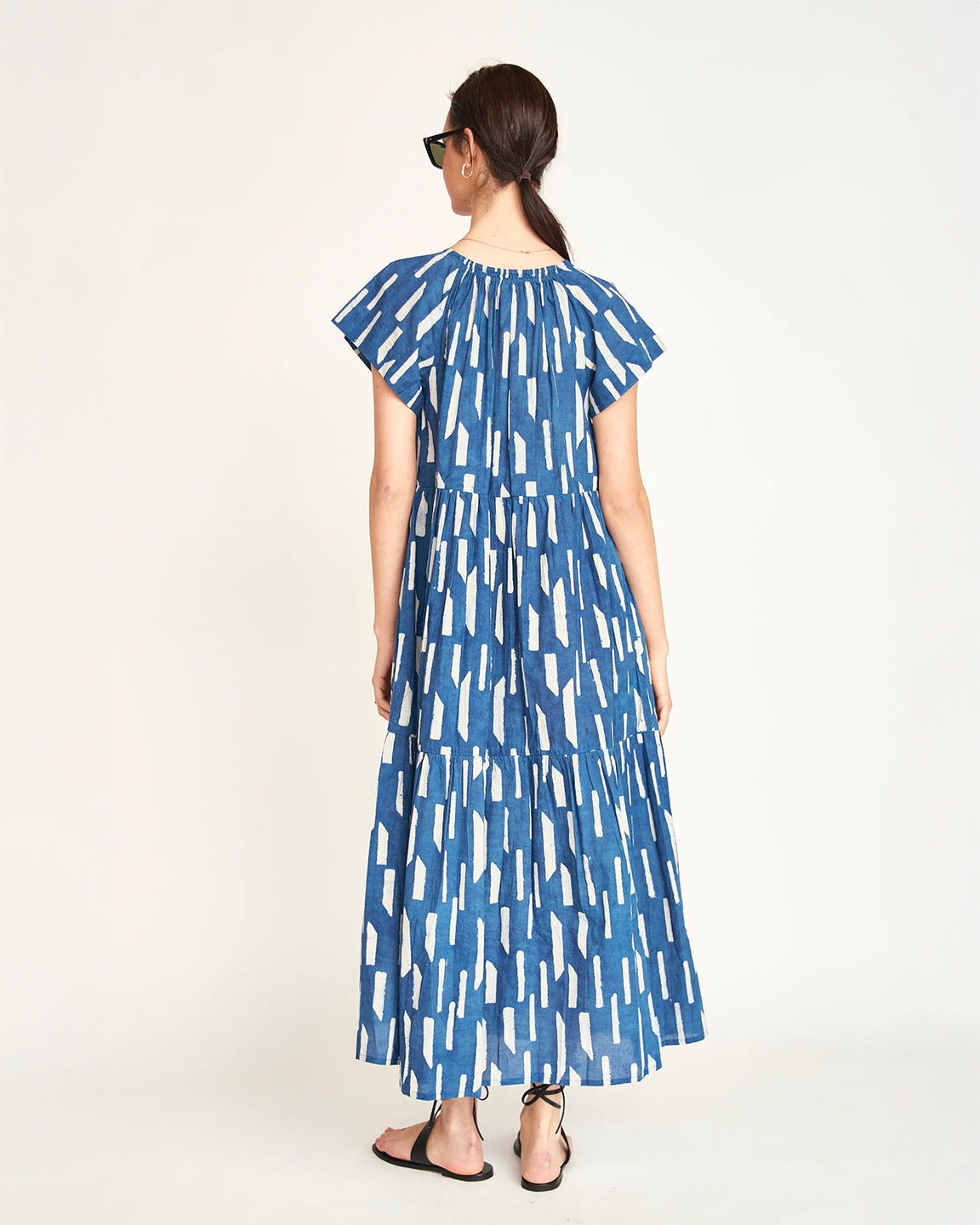 Mirth Vienna Maxi Dress in Indigo Rainfall