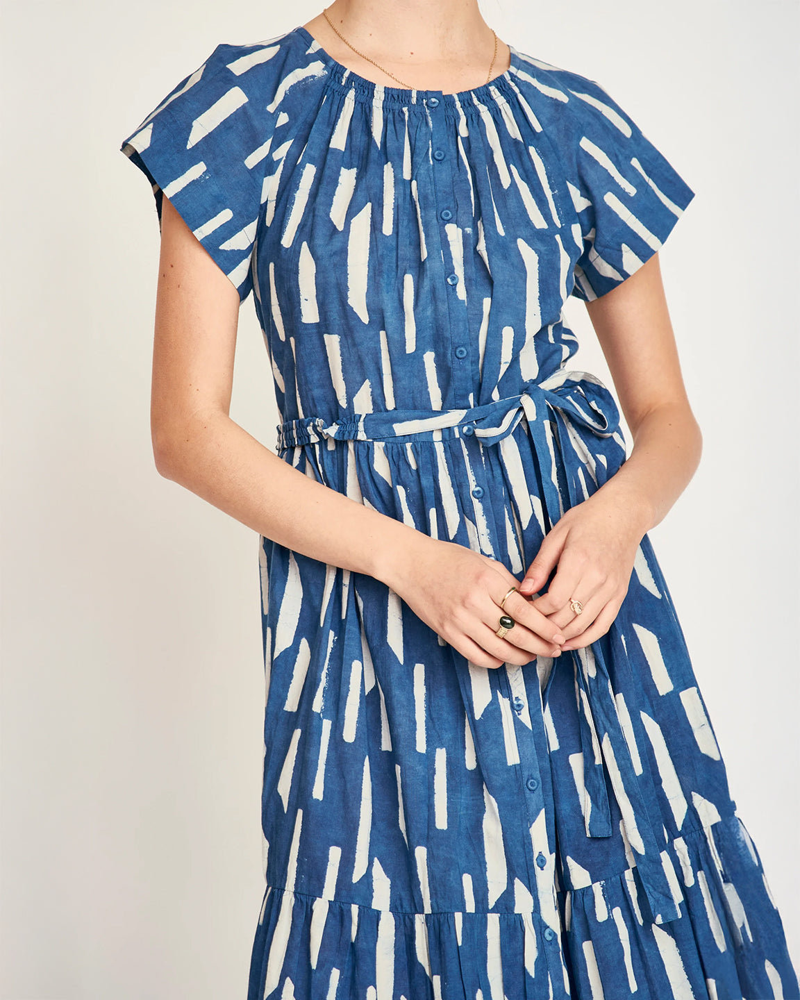 Mirth Vienna Maxi Dress in Indigo Rainfall