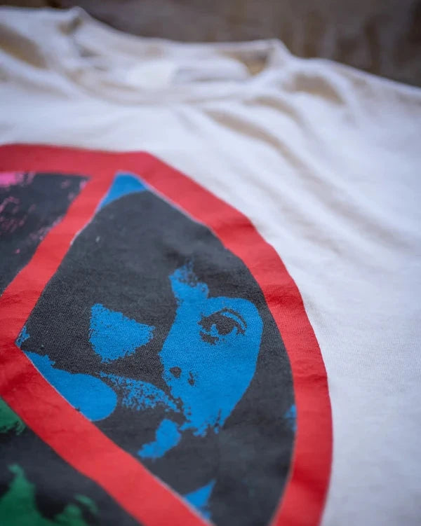 MadeWorn Beatles Crop Tee In Vintage White