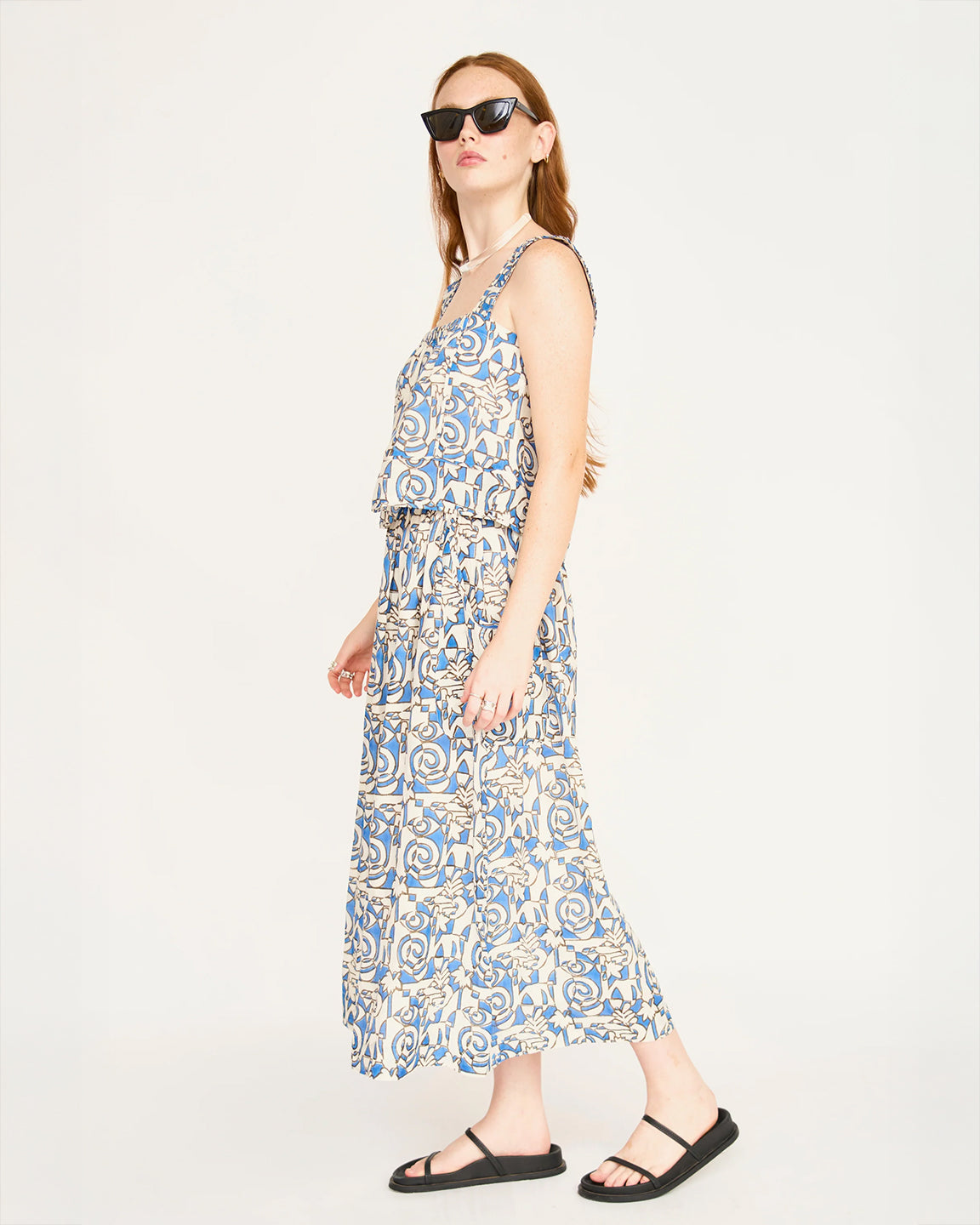Mirth Verona Skirt in Blue Heka