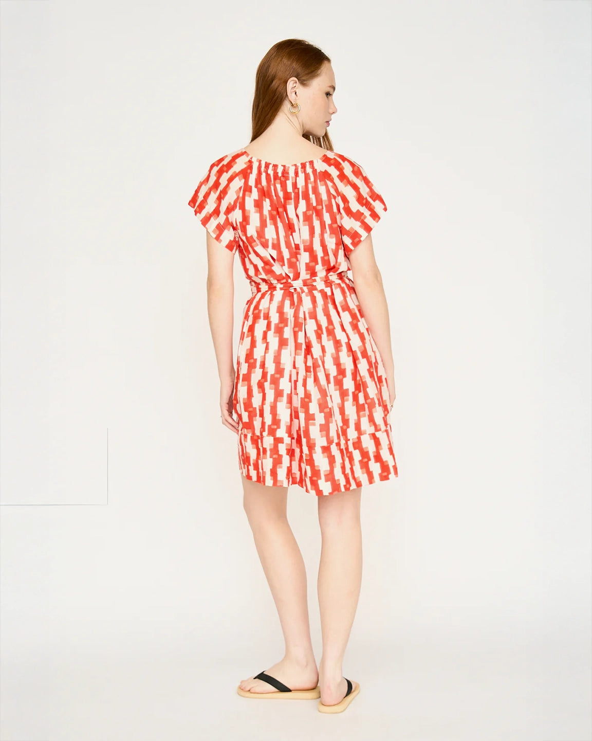 Mirth Vienna Short Dress in Cherry Hopscotch