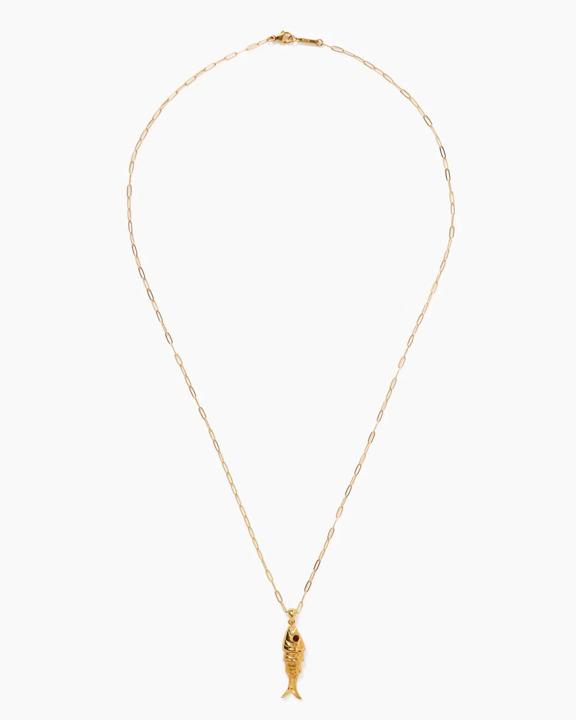 Chan Luu Koi Necklace 18kt GP Garnet