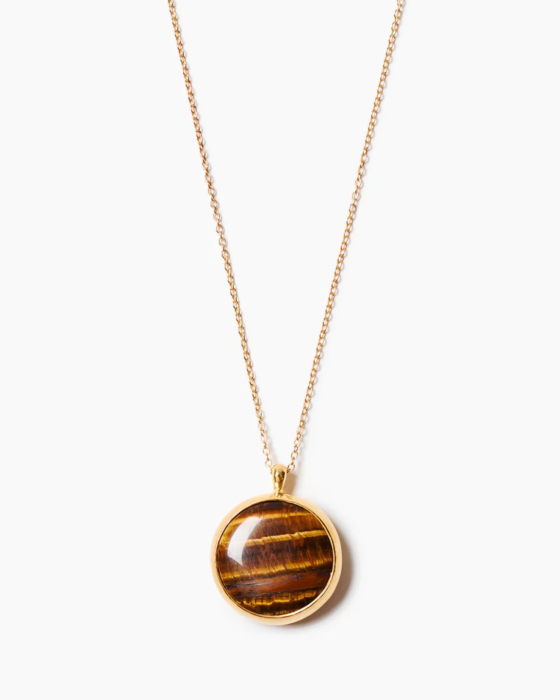 Chan Luu Tigers Eye Pendant Necklace